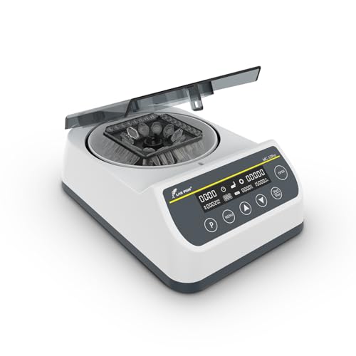 LAB FISH High Speed Centrifuge Digital 1000-12000 RPM,Max 9660 xg RCF,Lab Benchtop Microcentrifuge 0.2ml/0.5ml/1.5ml/2ml Tubes for Lab