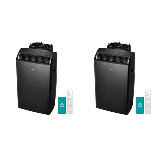 Midea Duo 14K & 12K BTU Ultra Quiet Smart HE Inverter Portable Air Conditioners with Heat, Compatible with Alexa & Google Assistant