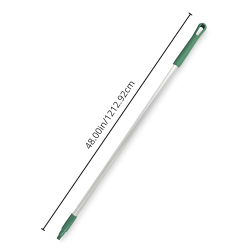 Image of SPARTA Adjustable Aluminum Broomstick, 48 inch Mop and Broom Handle Replacement with Color-Coded System for Environments with Harsh Cleaning Agents, Aluminum, 48 Inches, Green