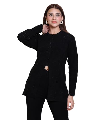 Image of Grand Line Winter wear Acrylic Lady Cardigan /Sweater for Casual and Evening outings