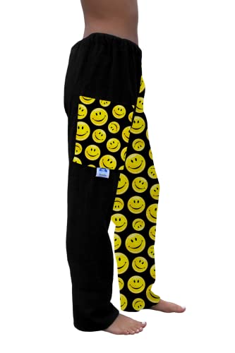 Towel Pants for Swimmers – Smiley Face- Cotton Terry Towel Pants – Beach Coverup – Swim wear3