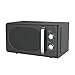 Kooper Vintage Forno Microonde Elettrico 22lt Nero 700w 20 l 700 W, 20 Litri, Acciaio