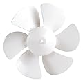 penpenlu Plastic Fan Blades Replacement, 6in 8in 10in 12in White RV Bathroom Fan Blade Replacement Fit for Camper Fan Blade Household (Color: 8 inches)