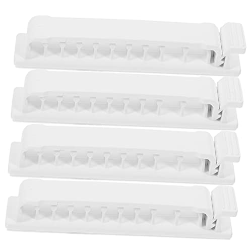 MERRYHAPY 4 piezas Clips de Gestión de Cables USB Organizador de Cables para Escritorio Fácil de Usar Soporte de Cables Ordena Cables en Casa Oficina y Estudio Blanco miniatura 1