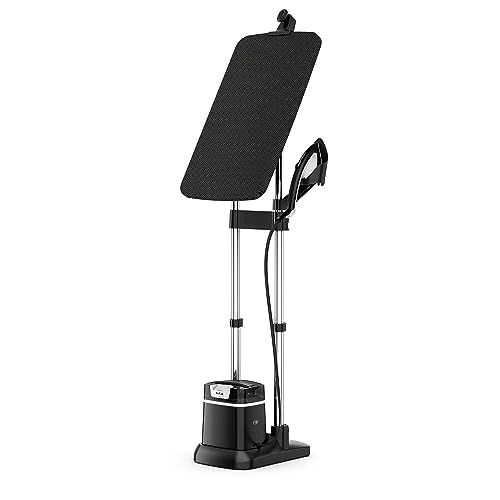 Tefal IXEO + All-in-One QT1510 - Garment Steamer, 2980W, 90g/min Steam Boost, 45g/min Continuous Steam, Built-In 3-Position Smart Board, Twin Boiler Technology, 5-Bar Pump Pressure, Ultra Lightweight