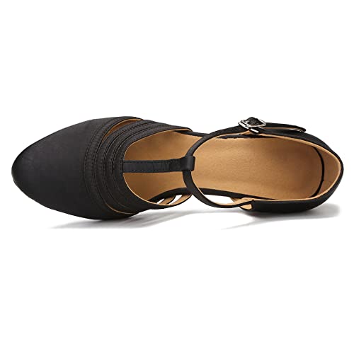 Women Ballroom Dance Shoes Closed Toe Dancing Shoes Latin Salsa Dance Shoes ZB124