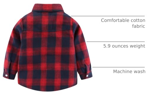 Image of Mud Kingdom Boys Plaid Flannel Shirt Long Sleeve Button Down Casual