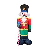 hinchables de navidad segunda mano -DECORACIÓN PERFECTA: Muy adecuado para la decoración navideña de interiores y exteriores, el ambiente festivo de la Navidad rodeará a su familia. Hará que su jardín brille por la noche e impresionará a sus invitados.