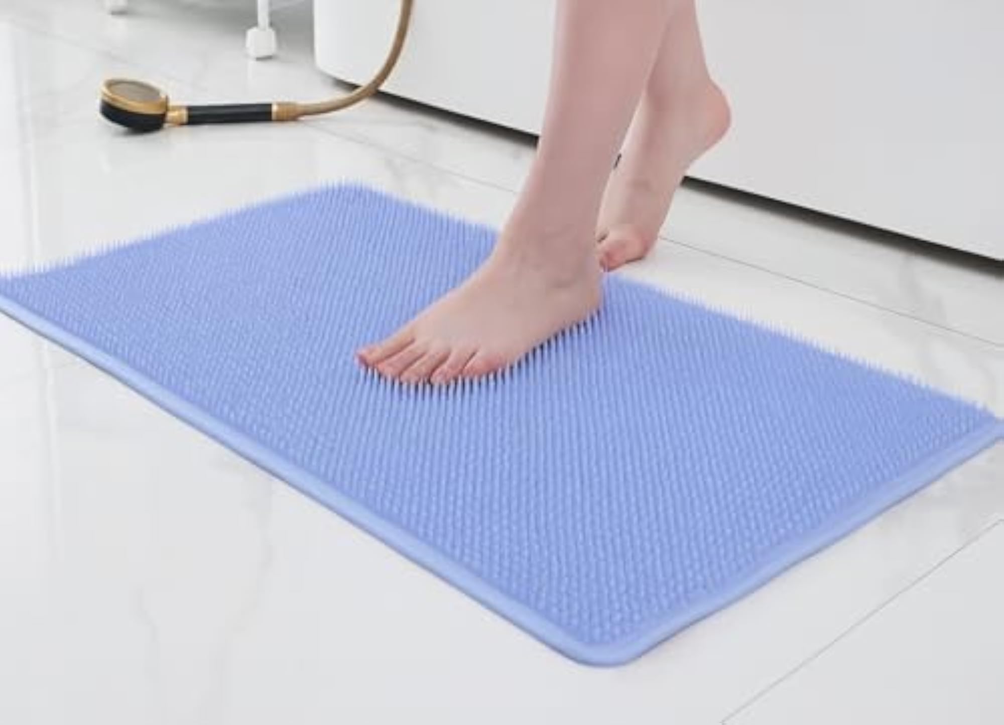 Anti Slip Shower Mat for Bathroom, PVC Anti Skid Bath Mat