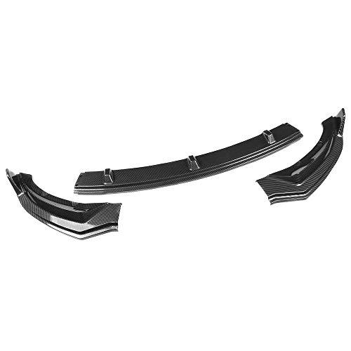 SPEEDPARK for Tesla Model 3 Front Bumper Lip Kit Car Glossy Mods Spoilers fit for 2017-2021 Tesla Model 3 Accessories (Glossy Carbon Fiber Pattern)