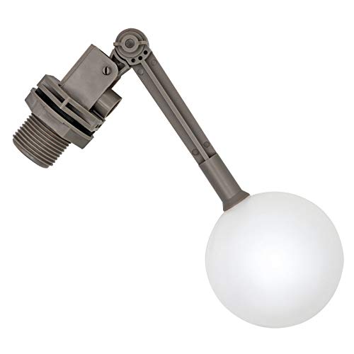 MACGOAL 2 Pieces 1 Inch Water Float Valve with Adjustable Arm Automatic Fill Float Ball Valve for Livestock Water Tank Fountains