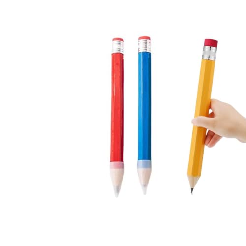 Ebonee 3 Pack Lápices Gigantes de Madera para Niños miniatura 2