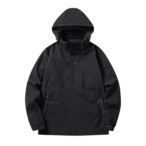 Men's Rain Jacket Light Waterproof Rain Coats Ponchos Sun Protective Outdoor Jacket with Hooded2