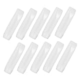 Alipis 10 piezas Botellas de Viaje Blancas para Cosméticos Dispensadores Rellenable de Seguro Tubos para Loción Champú y Crema Fáciles de Llenar y Transportar