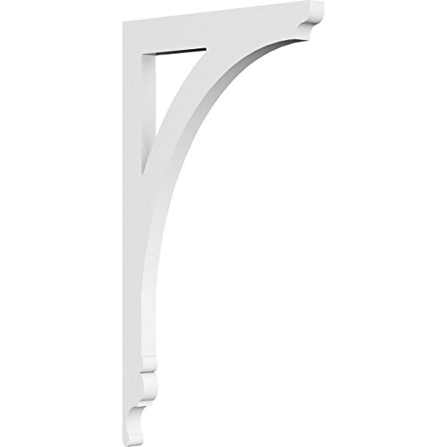 Ekena Millwork BKTP01X07X13LE Legacy Architectural Grade PVC Brackets, 5/8"W X 7 1/2"D X 13"H