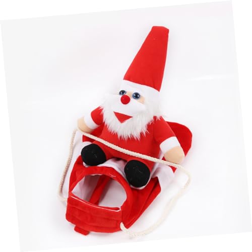 Disfraz Navidad para Perro Santa Claus Talla S miniatura 2