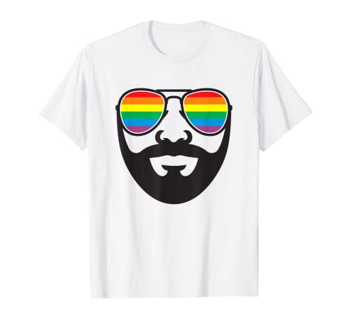 LGBT Gay Lesbian CSD Pride Sunglasses Bear Dad T-Shirt