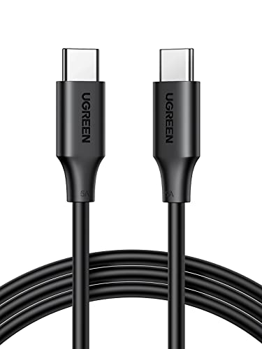 UGREEN USB C Cable 100W 1M, 20V 5A Type Charging Cord PVC PD Fast Charge Type C Cable for iPhone 16 Pro Max, MacBook Air/Pro, iPad, Samsung Galaxy S25 Ultra/24/23, Pixel, Switch, USB Charger
