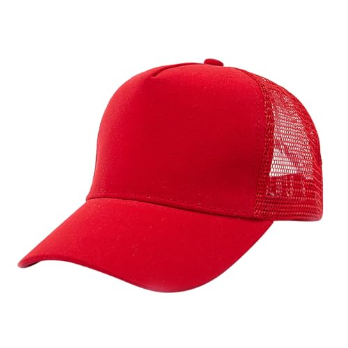 Toddler Baseball Cap with Mesh Little Boys Girls Sun Hat Kids Summer Solid Color Basic Sunhat Class Team Hats