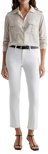 Womens Mari Mid Rise Slim Straight Crop Jean2