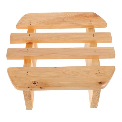 VALICLUD Taburete de pie de sauna de baño taburetes de ducha taburete de madera reposapiés de bañera taburete de sauna taburetes pequeños taburete pequeño para baño taburete de ducha Beige
