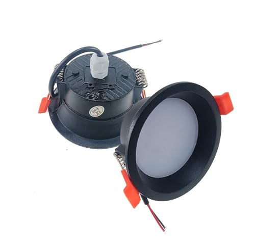 �A���`�O���A 220V IP65 IP66 ���O�h�� LED �_�E�����C�g�����\ 5 ���b�g 7 9 12 15 IP67 �L�b�`���g�C���V�䃉���v�X�|�b�g���C�g(9W 90mm No Drive,IP65 Black 220V,Cold White 6