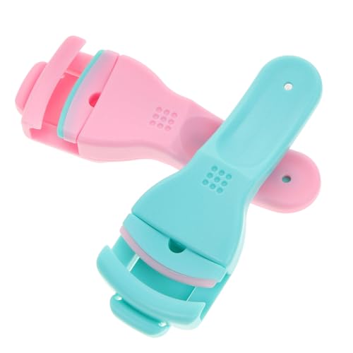 SHERCHPRY 2Pcs Eyelash Curler Portable Eyelash Tool with Refill Rubber Pads Lightweight Curling Clips for Effortless Curling Stylish Design for Travel