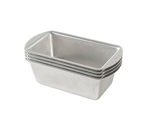 Comparison: Best Mini Loaf Pan 4 Nordic Ware Natural Aluminum Commercial Mini Loaf Pans, Four 2-Cup Pans