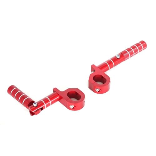 Repose-pieds pliables 3D moto CT125 Trail antidérapants en alu CNC rouge