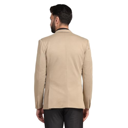 Image of TAHVO Men Blazer Lycra Fabric Slim Fit Single Breasted Blazer