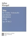 Kindertrio G-dur op. 35 Nr. 2 für Violine, Cello und Klavier (EB 3327): Einzelstimmen