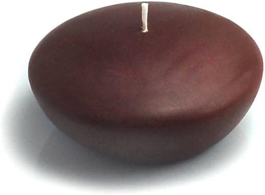 CFZ-063-6-0 3 in. Floating Candles, Brown - 72 Piece