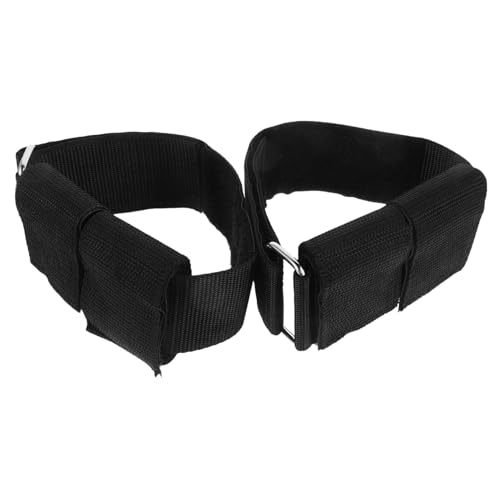 Milisten 1 Par correas de mancuernas de tobillo correas para levantamiento de pesas levantamiento de pesas en los pies Accesorio para mancuernas para pies Black