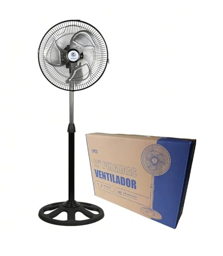 Opiniones de Ventilador T Fal que puedes comprar esta semana. 46 Ventilador de Pedestal Silencioso, Abanico Industrial de 3 Velocidades, Motor Oscilatorio de 65w, Ahorrador de Energia, Para Habitacion y Oficina, 98x36cm (Negro)