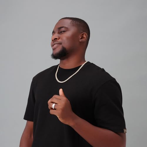 SAVEARTH DIAMONDS 4.00 Ct to 7.50 Ct Lab Created Moissanite Diamond 6MM Width Cuban Link Chain Necklace For Men In 14k Gold Over 925 Sterling Silver, 16" to 30" Length, Valentine's Day Gift For Him4