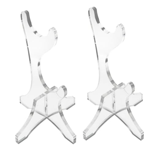 Hemoton Decorative Flute Stand Acrylic Bamboo Flute Holder Vertical Space Optimization