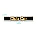 DIYOLFALL Name Plate for Club Car Precedent Emblem Golf Cart(Black Gold)