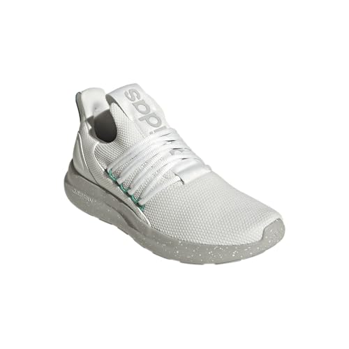 adidas Men's Lite Racer Adapt 7.0 Sneaker, Crystal White/Pure Teal/Grey, 9.52