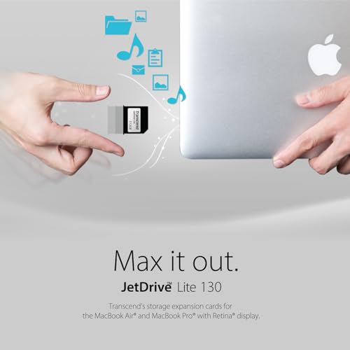 Image of Transcend 512GB JetDrive Lite 130 Expansion Card for MacBook Air and MacBook Pro, RAW Images, 4K Videos, RecoveRx, Supprot - Late 2010, to 2017 - TS512GJDL130
