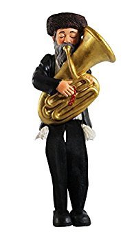 Bluenoemi Figurine Jewish Gift Tuba Musician Cloth Legs Gift for Man