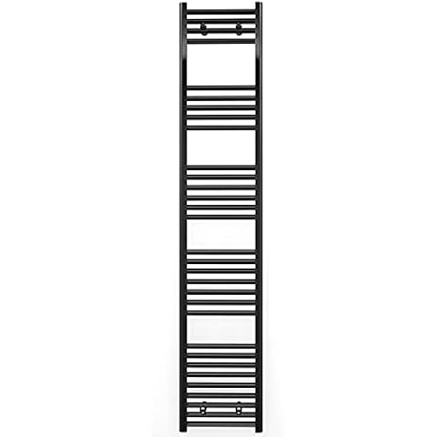 Myhomeware Anthracite Grey Heated Bathroom Towel Rail Radiator For Central Heating Elegant Designer In UK (300mm x 1800mm (h)) Cover