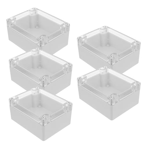 Boîte de jonction étanche extérieure en plastique lot de 5 boîtiers électriques pour jardin
