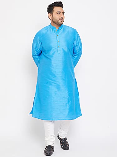 Image of VASTRAMAY Plus Size Men's Silk Blend Kurta Set-New