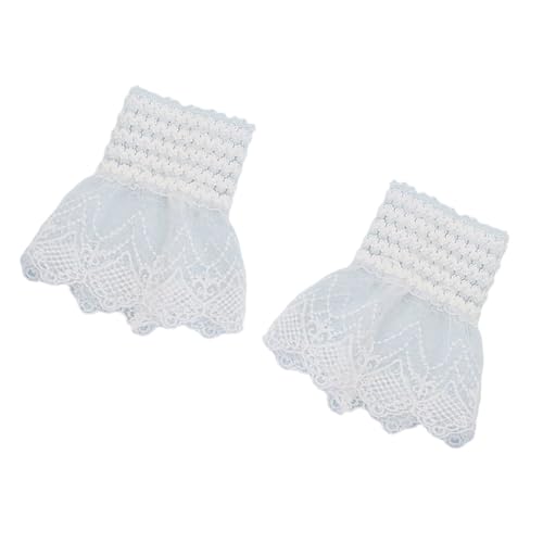 [Ldabrye] Puño de muñeca y suave encaje transpirable mangas de muñeca accesorios para bodas y brazos portátiles sensibles, Como se describe en la descripción
