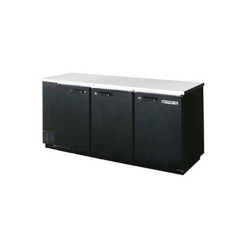 Beverage-Air 79" Back Bar Refrigerator with 3 Solid Doors 4 Keg by Beverage Air – Stainless-Steel, Model BB78-1-B