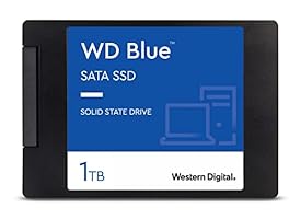 Western Digital 1TB WD Blue 3D NAND Internal PC SSD - SATA III 6 Gb/s, 2.5"/7mm, Up to 560 MB/s - WDS100T2B0A
