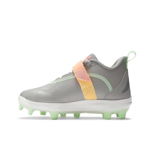 New Balance FuelCell Lindor V2 Baseball Shoe, Team Away Grey/Neon Dragonfly/Electric Jade, 6 US Unisex Big Kid