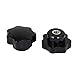 Lon0167 New M8 Female Featured Thread 40mm Plastic Reliable Efficacy Star Head Screw On Clamping Knob Grip Black 2pcs(id:cb2 e6 de 37a)