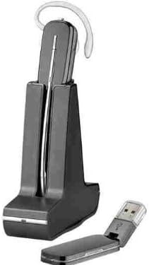 Plantronics SAVI W440 Convertible, Wireless DECT Headset System for Laptop, Softphone & Multimedia Use – Black & Silver (Renewed)
