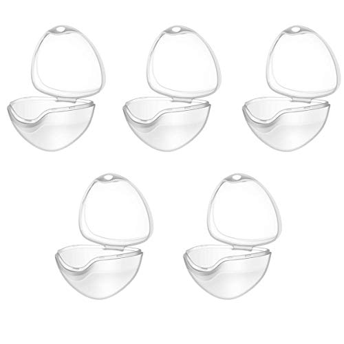 Schnullerbox - WENTS 5Pcs Schnuller Vorratsbehälter Sanitär Carrying Holder Box Portable Staubdicht Transparent für Baby Neugeborene Reise